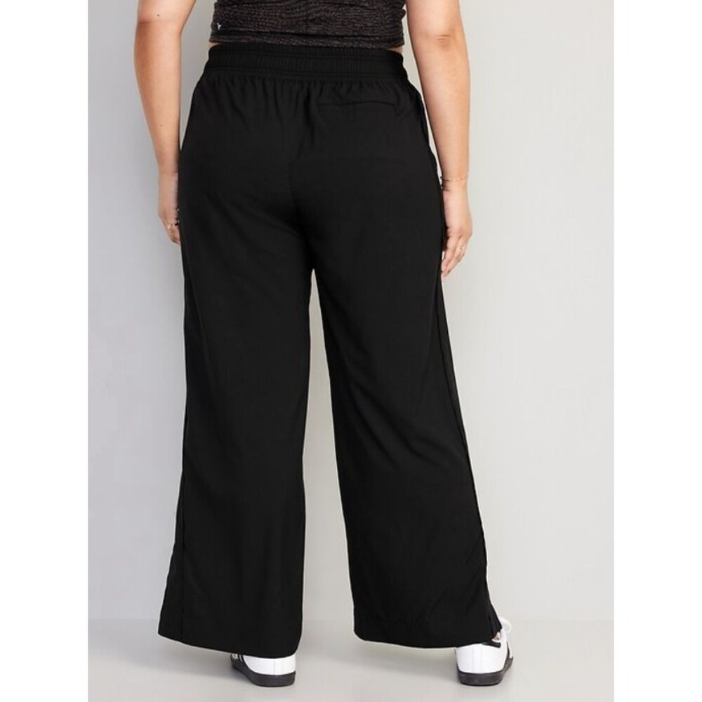 Old Navy Pants Womens 3X Black StretchTech Wide Leg High Rise Quick Dry Hiking